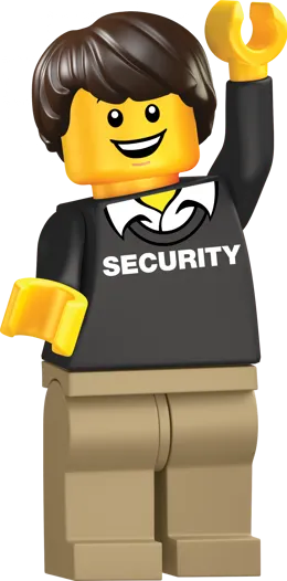 Security Minifigure Right Facing Merged LRG